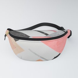 Geometric Pattern with Triangles Fanny Pack
