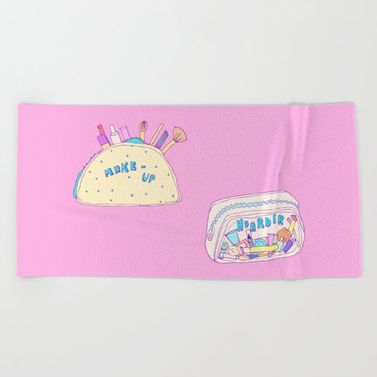 Make-up Hoarder Beach Towel