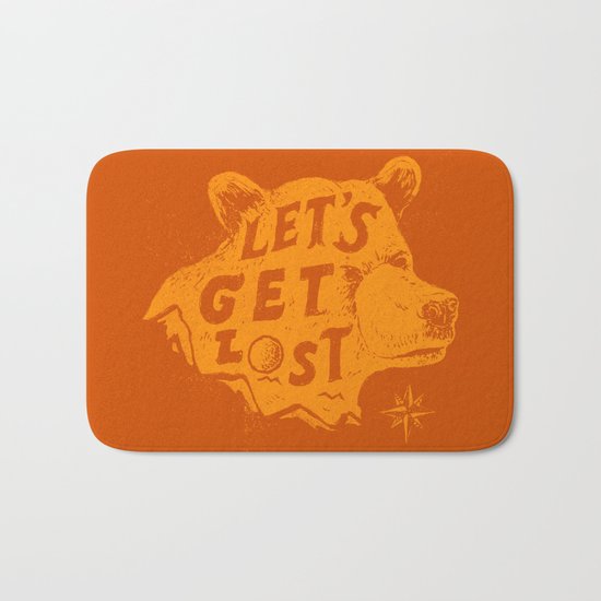 Let's Get Lost Bath Mat