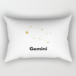 Gemini, Gemini Zodiac Rectangular Pillow
