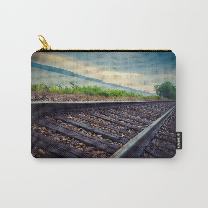 Tracks By the Lake Carry-All Pouch