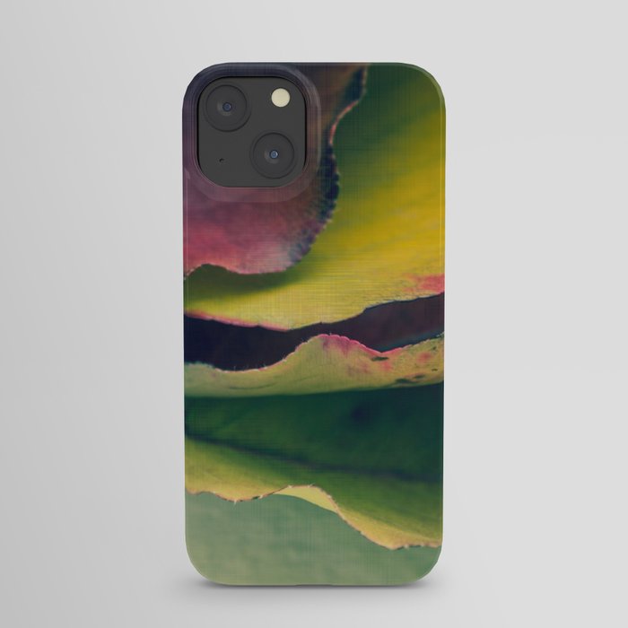 Fall Leaves II - Yellow, Lime Green, Red Purple iPhone Case