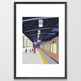 Musashi-Sakai Station, Tokyo (2019) Framed Art Print