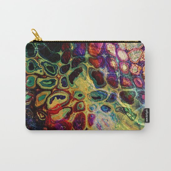 colorful abstract snake skin Carry-All Pouch
