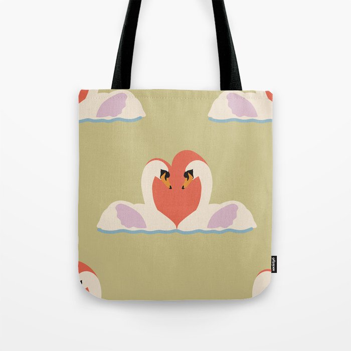 Swan love Tote Bag