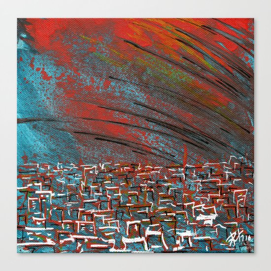 La ciudad de la furia Canvas Print