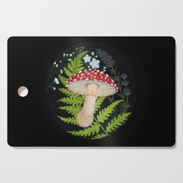 Mushroom, Fern & Flowers Cutting Board
