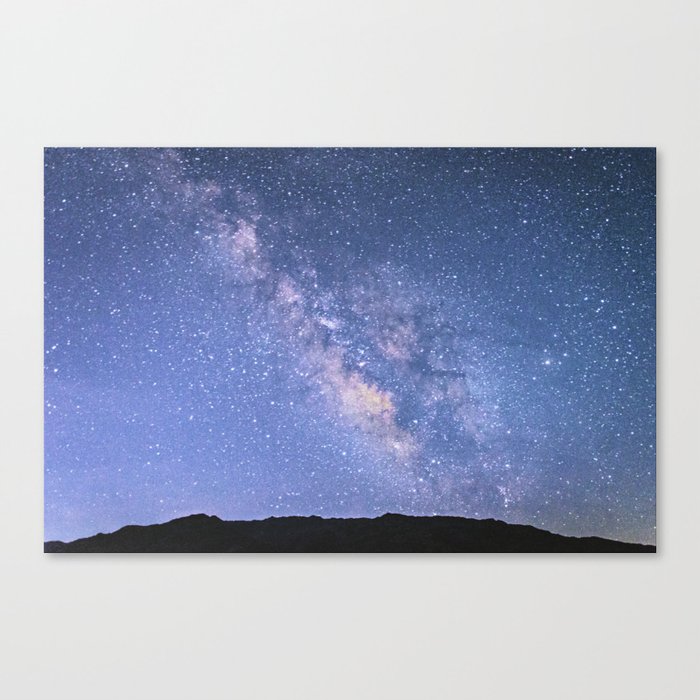 Milky Way Mountain  Canvas Print