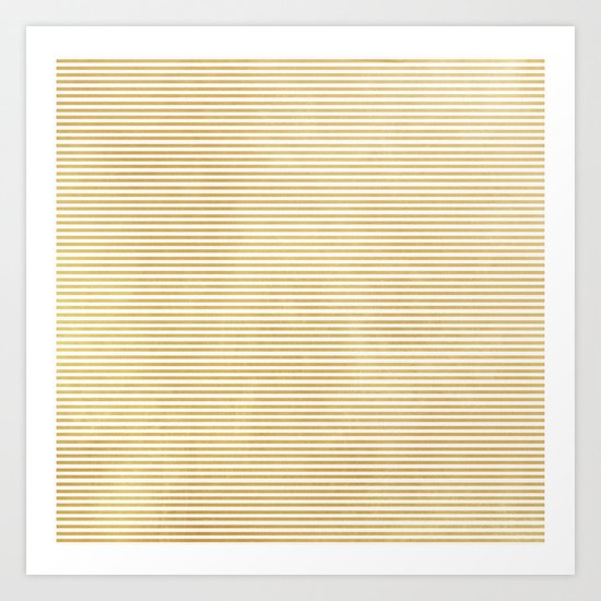 GOLD STRIPE Art Print
