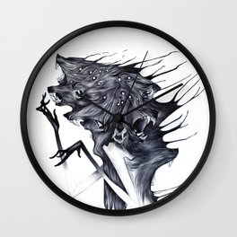 A Forest's Darkness Wall Clock