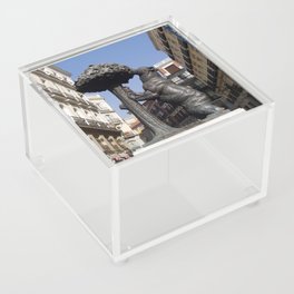 Spain Photography - The Bear And The Strawberry Tree Sculpture  Acrylic Box