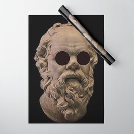 Classical Socrates With sunglasses Wrapping Paper