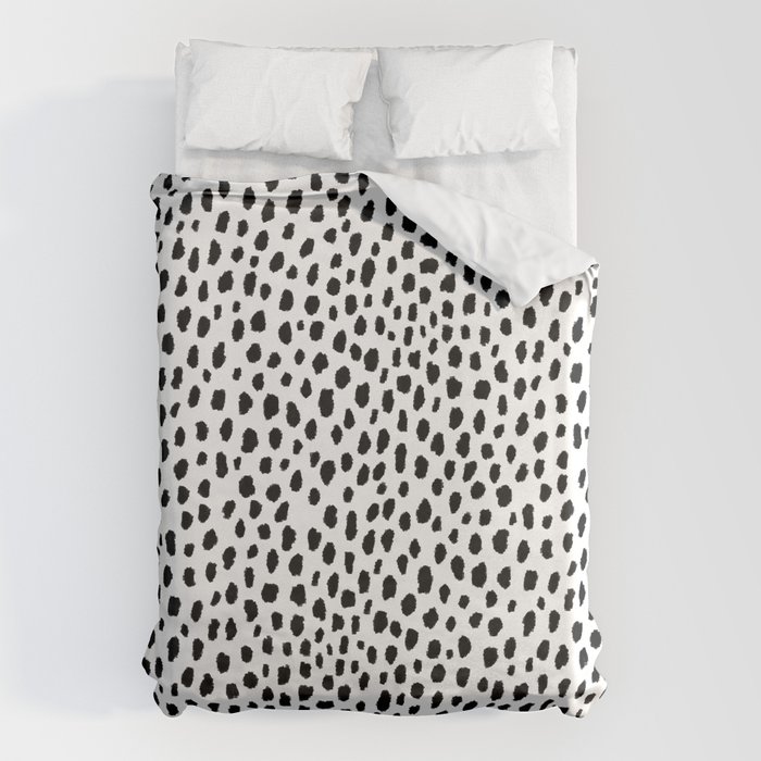 Dalmatian Spots (black/white) Bettbezug