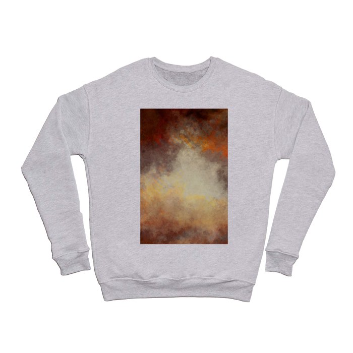 Brown Fall Clouds Crewneck Sweatshirt
