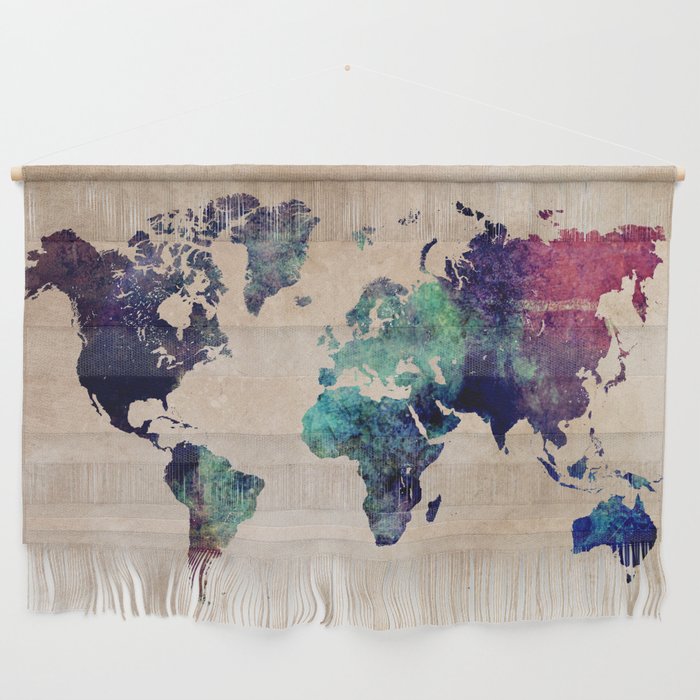 world map wall hanging Cold World Map Map Worldmap Wall Hanging By Jbjart Society6 world map wall hanging