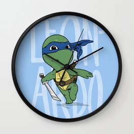 TMNT: Leonardo (Cute & Dangerous) Wall Clock