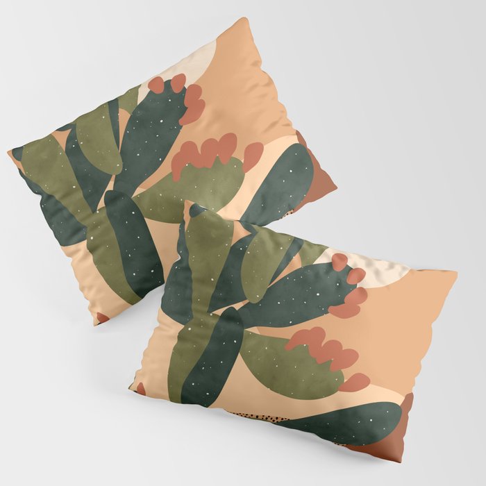 Prickly Pear Cactus Pillow Sham