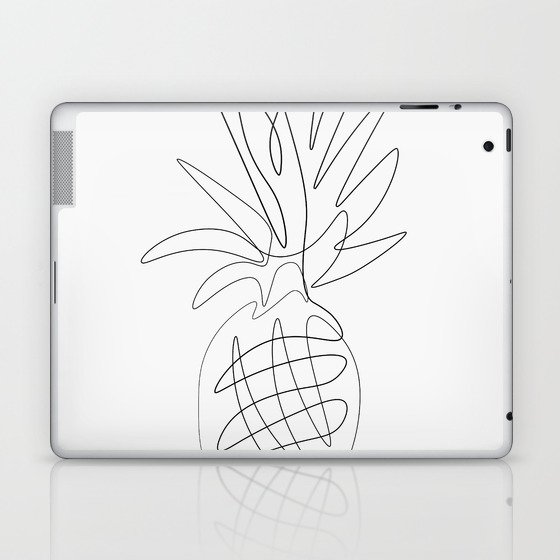 One Line Pineapple Laptop Ipad Skin By Draw4you Society6,Perfect Drawing Face