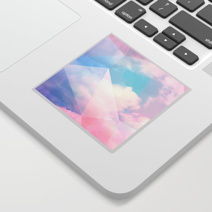 Cotton Candy Geometric Sky Sticker