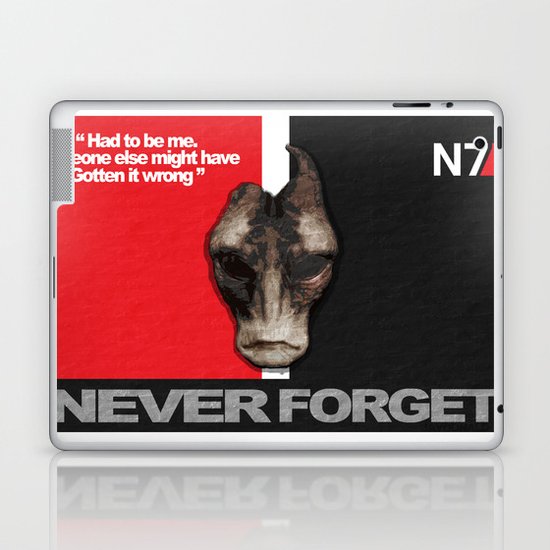 NEVER FORGET - Mordin Solus- Mass Effect Laptop & iPad Skin