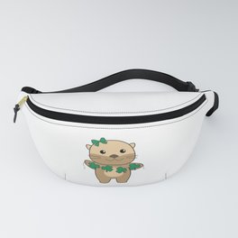 Otter With Shamrocks Cute Animals For Luck Fanny Pack