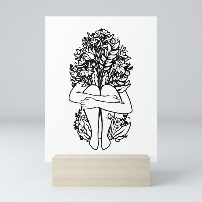 Grow through what you go through Mini Art Print