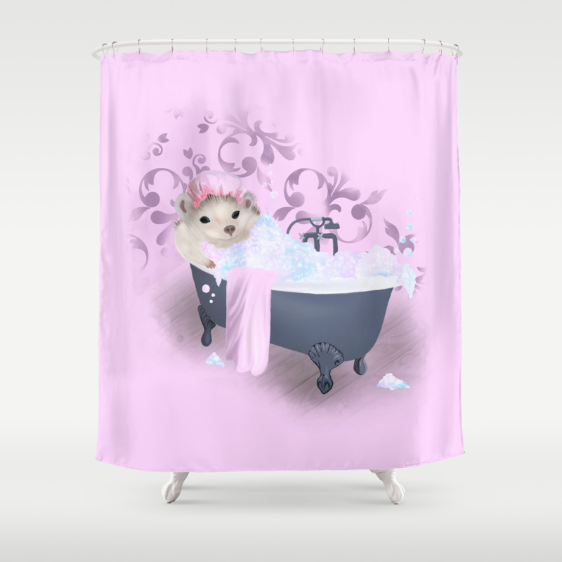 bubble shower curtain
