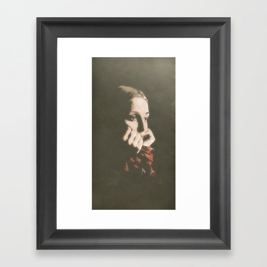 Waiting Framed Art Print