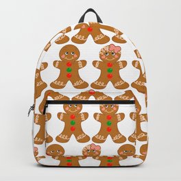 Gingerbread Couple Boy Girl Backpack