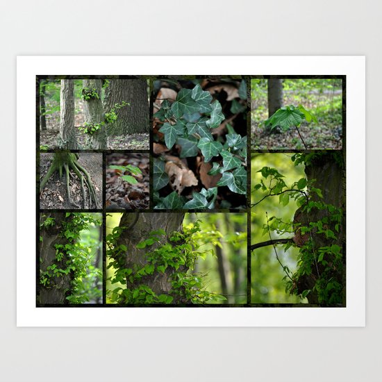 Forest Collage Art Print
