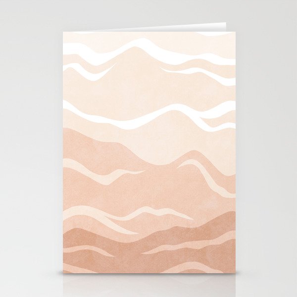 Blush Mountain Abstract Stationery Cards