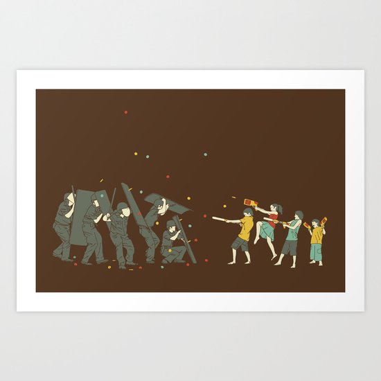 The children are revolting Art Print