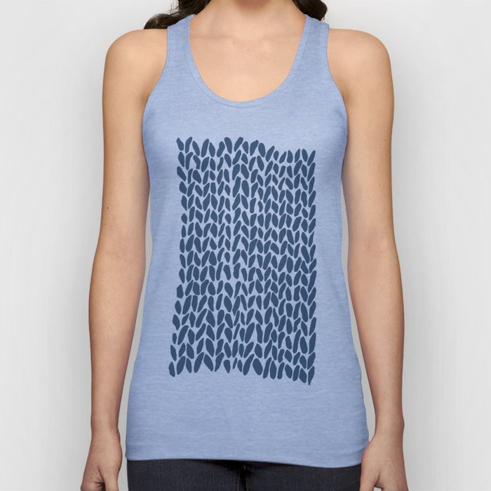 Hand Knit Zoom Navy Tank Top