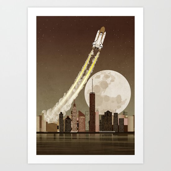 Rocket City Art Print