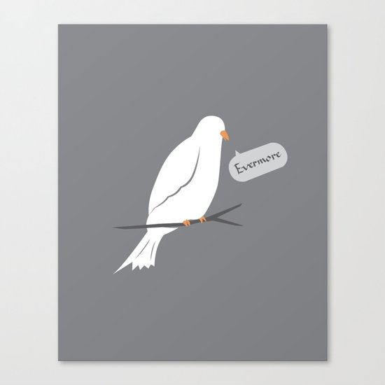 Quoth the dove Canvas Print