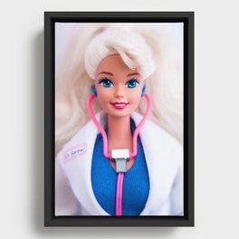 Lady Doctor Framed Canvas