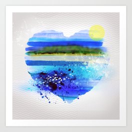 Sea in my heart Art Print