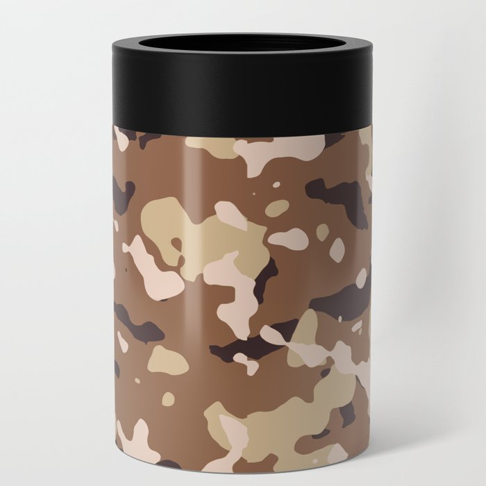 Brown Camouflage Can Cooler