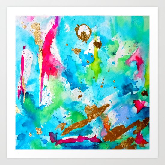 Le Aqua et Passion Art Print