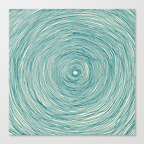 BLACK HOLE GREEN Canvas Print