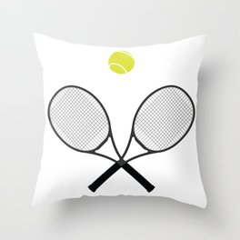 Tennis Racket And Ball 2 Throw Pillow