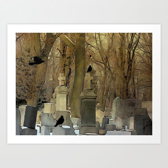 Gothic Splash Art Print