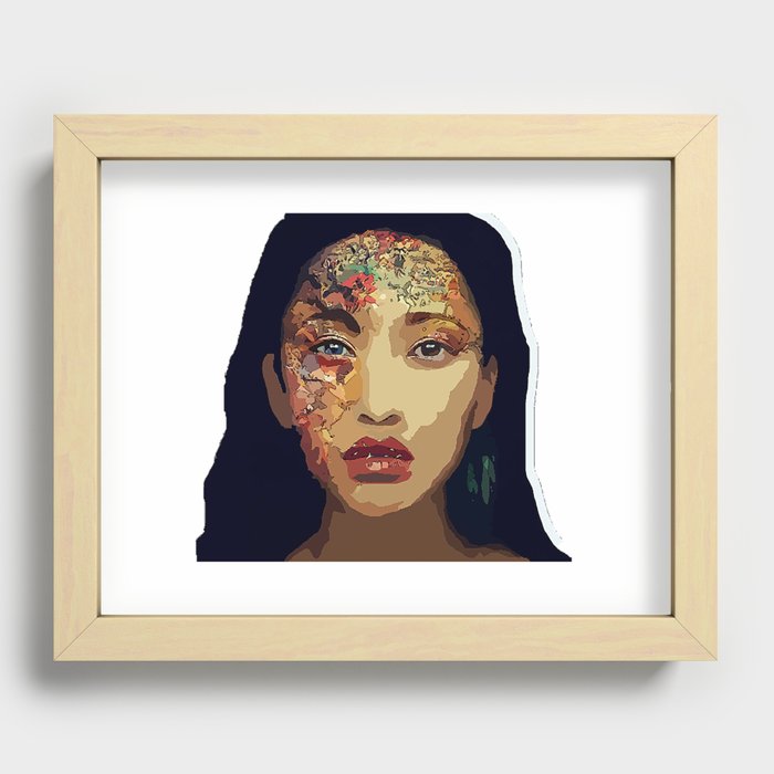 Pocahontas Recessed Framed Print