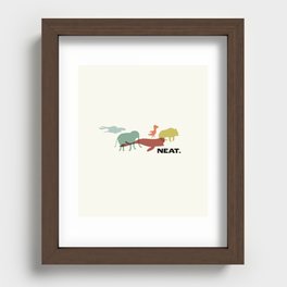 Neat Animals Recessed Framed Print