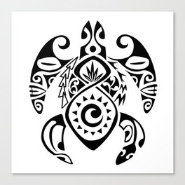 Maori sea turtle Canvas Print