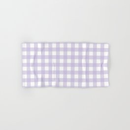 Purple Pastel Farmhouse Style Gingham Check Hand & Bath Towel