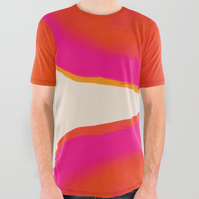 Overheat - Abstract Shapes Study All Over Graphic Tee