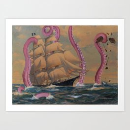 The Kraken Takeover Art Print
