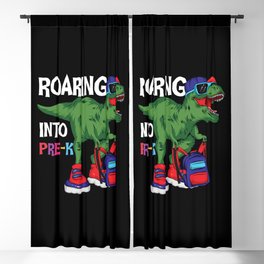 Roaring Into Pre-K Student Dinosaur Blackout Curtain
