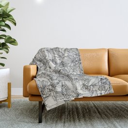 weeds aplenty black Throw Blanket